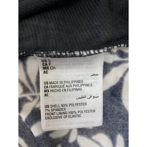 INC International Concepts Top Blouse Black and White Ruched Sleeveless Small - Picture 10 of 13